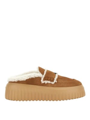 HOGAN: sneakers - Pelliccia Sabot H-Stripes