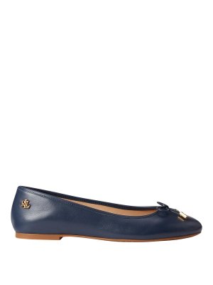 LAUREN RALPH LAUREN: Ballerines - Ballerines - Bleu Foncé
