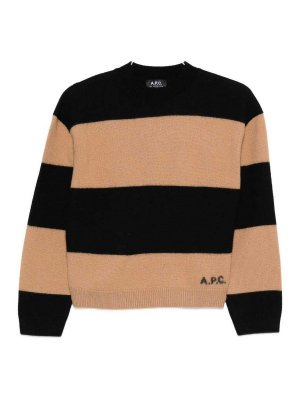 A.P.C.: Suéteres con cuello pico - Suéter Cuello Redondo - Negro