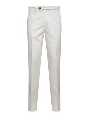 BRUNELLO CUCINELLI: casual trousers - Cotton chinos with pleats