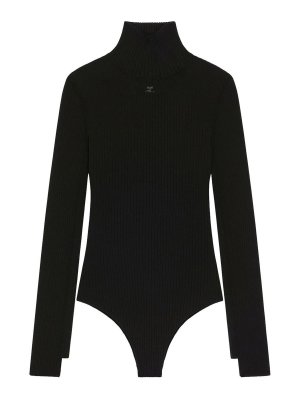 Courreges: Tops & Tank tops - Ribbed Bodysuit