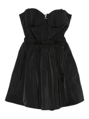 ELISABETTA FRANCHI: short dresses - Mini Dress With Heart Neckline