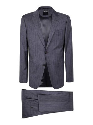 ZEGNA: formal suits - Single-breasted pinstriped wool suit