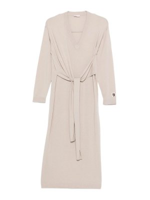 Liu Jo: knee length dresses - Midi Dress With Knot
