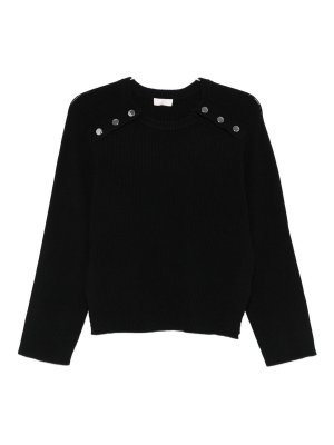 Liu Jo: crew necks - Black Sweater