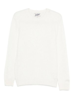 MC2 SAINT BARTH: Suéteres con cuello pico - Suéter Cuello Redondo - Blanco
