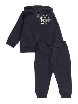 MONCLER JR: jumpsuits - Tracksuit With Embroidered Logo