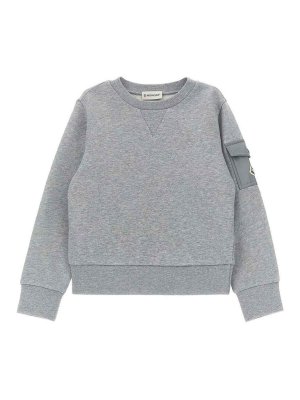 MONCLER JR: Sweatshirts und Pullover - Sweatshirt - Grau