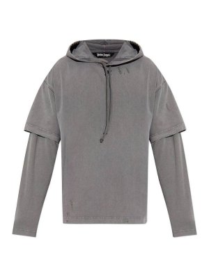 Palm Angels: Sweatshirts und Pullover - Sweatshirt - Grau