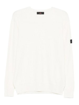 PEUTEREY: Suéteres con cuello pico - Suéter Cuello Redondo - Blanco
