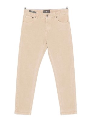 PT TORINO: casual trousers - Ribbed trousers with five pockets