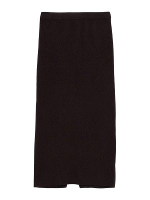 TWINSET: Knee length skirts & Midi - Ribbed knit midi skirt