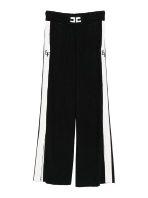 ELISABETTA FRANCHI: casual trousers - Trousers With Logo