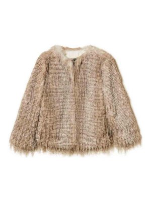 TWINSET: Pelz und Shearling - Pelz - Beige