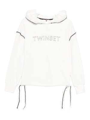 TWINSET: Pantalones deportivos - Pantalones Deportivos - Blanco