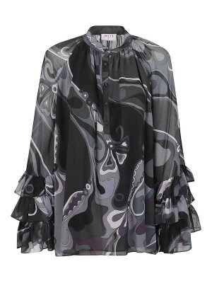 EMILIO PUCCI: blouses - Blouse - Etamine Silk Shappe