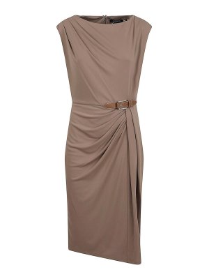 LAUREN RALPH LAUREN: Vestidos media pierna - Vestido Midi - Marrón