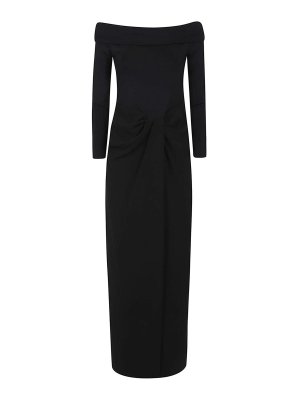 LAUREN RALPH LAUREN: knee length dresses - Sakaris-Long Sleeve-Gown
