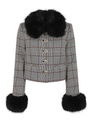 Self Portrait: Pelz und Shearling - Pelz - Braun