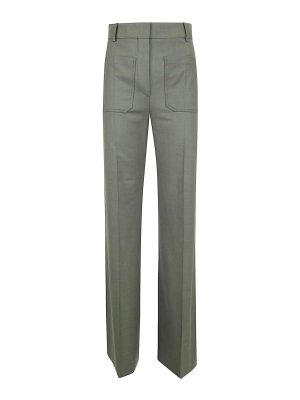 VICTORIA BECKHAM: Pantalones casual - Pantalón Casual - Verde