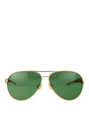 BOTTEGA VENETA: Lunettes de soleil - Lunettes De Soleil - Or