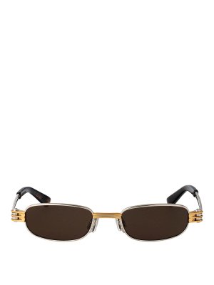 BOTTEGA VENETA: Gafas de sol - Gafas De Sol - Plata