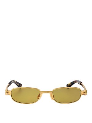 BOTTEGA VENETA: Lunettes de soleil - Lunettes De Soleil - Or