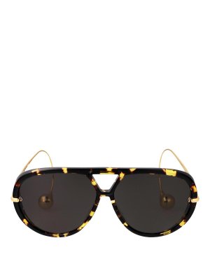 BOTTEGA VENETA: Lunettes de soleil - Lunettes De Soleil - Marron