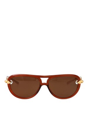 BOTTEGA VENETA: Lunettes de soleil - Lunettes De Soleil - Marron