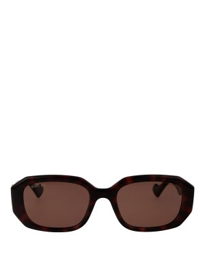GUCCI: Sonnenbrillen - Sonnenbrille - Braun