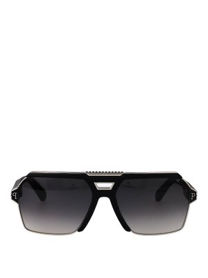 PHILIPP PLEIN: サングラス - サングラス - グレー