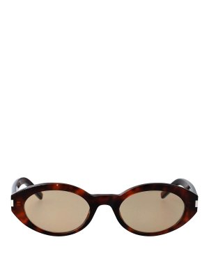 SAINT LAURENT: Sonnenbrillen - Sonnenbrille - Braun