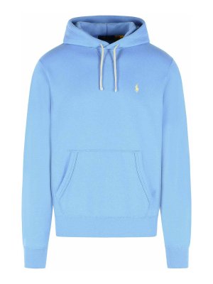 POLO RALPH LAUREN: Sweatshirts & Sweaters - Light Blue Cotton Blend Sweatshirt