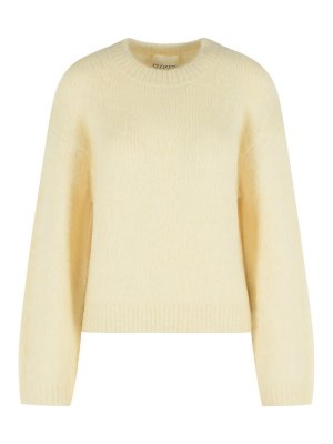 CLOSED: Strickpullover mit Rundhalsausschnitt - Rundhalspullover - Weiß