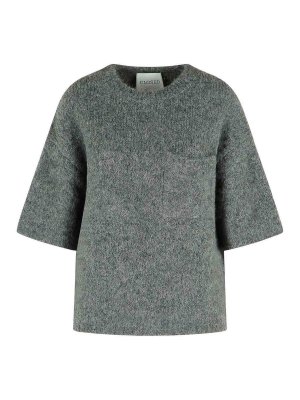 CLOSED: crew necks - Grey Alpaca Blend Sweater