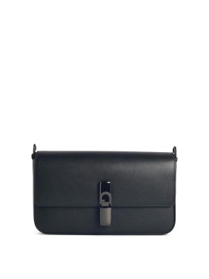 FURLA: cross body bags - Iridea Black Leather S Crossbody Bag