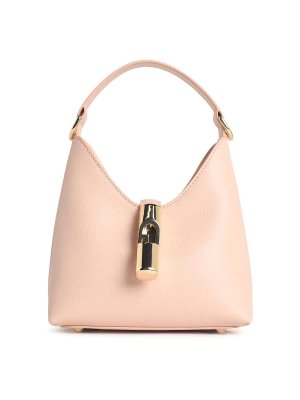 FURLA: shoulder bags - Hobo Iride Mini Bag In Pink Leather