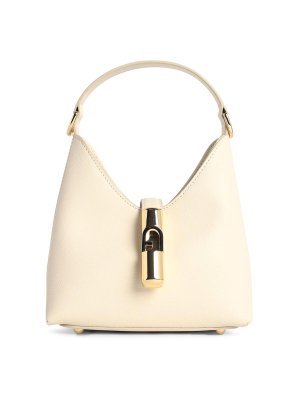 FURLA: shoulder bags - Cream Leather  Mini Bag