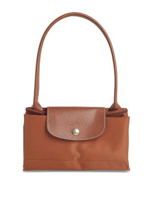 LONGCHAMP: shoulder bags - M Le Pliage Original Cognac Tela Shoulder Bag