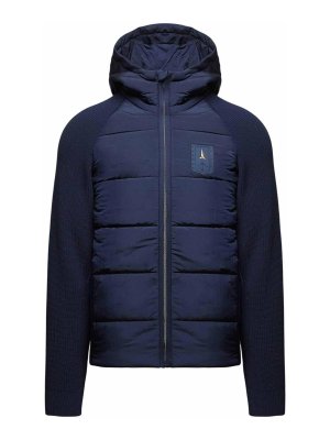 AERONAUTICA MILITARE: Lange Daunenmäntel - Daunenmantel - Blau