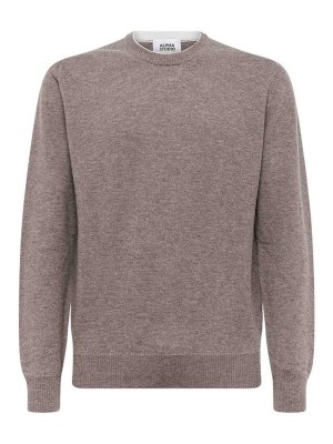 ALPHA STUDIO: crew necks - Crewneck