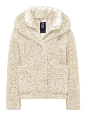 BOMBOOGIE: 毛皮＆シアリングコート - 毛皮/ムートンコート - 白