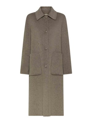 SEVENTY: ニーレングスコート - 膝丈コート - ベージュ