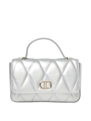 TWINSET: Schultertaschen - Schultertasche - Silber