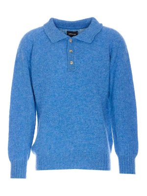 HOWLIN: Suéteres con cuello pico - Suéter Cuello Redondo - Azul