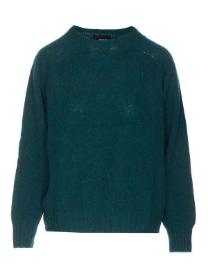 HOWLIN: Strickpullover mit Rundhalsausschnitt - Rundhalspullover - Grün