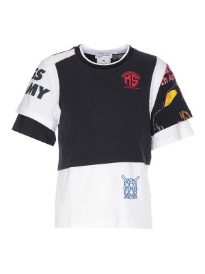 MARINE SERRE: Suéteres con cuello pico - Suéter Cuello Redondo - Blanco