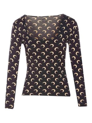 MARINE SERRE: Tops & Débardeurs - Top - Noir