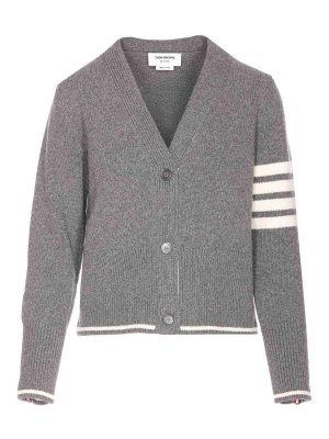 THOM BROWNE: Cardigans - Cardigan - Gris