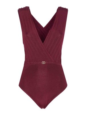 TWINSET: Tops & Débardeurs - Top - Rouge